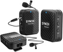 SYNCO Engragal Wireless Microphone System 2.4GHz Interview Lavalier Lapel Mic Receiver Kit For Phones DSLR Tablet Camcorder,Configuration G1 (A2)