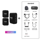 SYNCO Engragal Wireless Microphone System 2.4GHz Interview Lavalier Lapel Mic Receiver Kit For Phones DSLR Tablet Camcorder,Configuration G1 (A2)