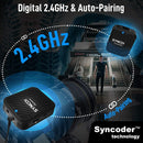 SYNCO Engragal Wireless Microphone System 2.4GHz Interview Lavalier Lapel Mic Receiver Kit For Phones DSLR Tablet Camcorder,Configuration G1 (A2)