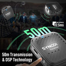 SYNCO Engragal Wireless Microphone System 2.4GHz Interview Lavalier Lapel Mic Receiver Kit For Phones DSLR Tablet Camcorder,Configuration G1 (A2)