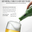 Ultrasonic Canned Beer Bubbler Wine Bottle Shape Beer Bubbler(Green)