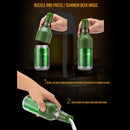 Ultrasonic Canned Beer Bubbler Wine Bottle Shape Beer Bubbler(Green)