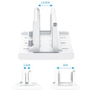 Oatsbasf 03670 Laptop Stand Storage Stand Computer Desktop Vertical Cooling Base, Colour: Black Ordinary