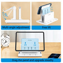 Oatsbasf 03670 Laptop Stand Storage Stand Computer Desktop Vertical Cooling Base, Colour: Black Upgrade)