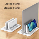 Oatsbasf 03670 Laptop Stand Storage Stand Computer Desktop Vertical Cooling Base, Colour: Black Upgrade)