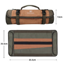 WESSLECO CL-133 Reel Toolkit Canvas Hand Repair Electrical Pack Thick Tool Storage Bag, Color: Brown