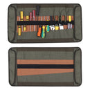 WESSLECO CL-133 Reel Toolkit Canvas Hand Repair Electrical Pack Thick Tool Storage Bag, Color: Black