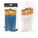 Zhu Ting 2 Set Student Nylon Wool Multifunctional Watercolor Brush(13 PCS/Set Pearl Blue)