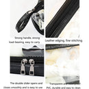 2 PCS Large-Capacity Dry And Wet Separation Waterproof Wash Transparent Bag Travel Cosmetic Storage Bag(Transparent gray)