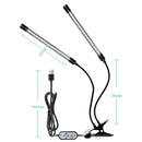 LED Plant Lamp Full Spectroscopy Natural White Remote Control Dimming Plant Growth Lamp, Power: 27W Three Head