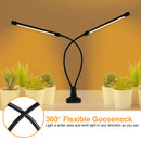 LED Plant Lamp Full Spectroscopy Natural White Remote Control Dimming Plant Growth Lamp, Power: 27W Three Head