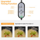 LED Plant Lamp Full Spectroscopy Natural White Remote Control Dimming Plant Growth Lamp, Power: 27W Three Head