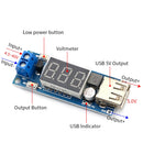 HW-318 12V To 5V Buck Module DC-DC 3A DC Power Module LED Battery Car Voltmeter