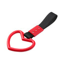 2 PCS Car Rear Bumper Warning Hanging Ring Car Hand Pull Ring(Red Black Belt)