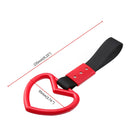 2 PCS Car Rear Bumper Warning Hanging Ring Car Hand Pull Ring(Red Black Belt)