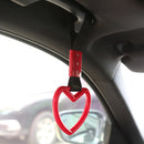 2 PCS Car Rear Bumper Warning Hanging Ring Car Hand Pull Ring(Red Black Belt)