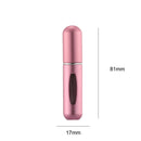 5 PCS 5ml Mini Perfume Spray Bottle With Bottom Filling Self-Pump Type Travel Portable Sub-Bottling Bottle Random Colour Delivery