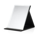 3 PCS Folding Portable High-definition Makeup Mirror PU Leather Desktop Vanity Mirror,Size: Large (Black)