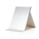 3 PCS Folding Portable High-definition Makeup Mirror PU Leather Desktop Vanity Mirror,Size: Large (White)