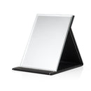 3 PCS Folding Portable High-definition Makeup Mirror PU Leather Desktop Vanity Mirror,Size: Medium (Black)