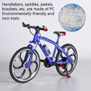 1:8 Scale Simulation Alloy Bicycle Model Mini Bicycle Toy Decoration(Race Bike-Yellow)
