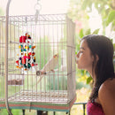 MT0038 Wooden Block Cotton Rope Knot Gnawing String Pet Parrot Toy(1 PCS/Set)