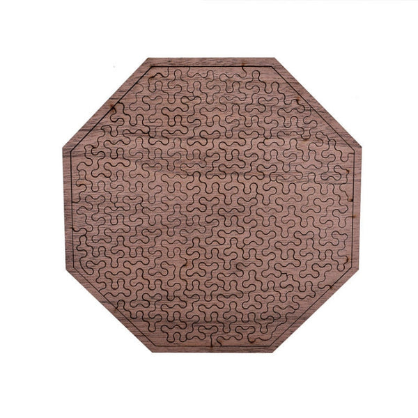 Wooden Adult High Difficulty Brain Burning Irregular Puzzle(Purple)