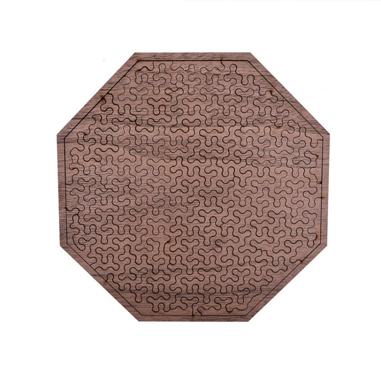 Wooden Adult High Difficulty Brain Burning Irregular Puzzle(Purple)