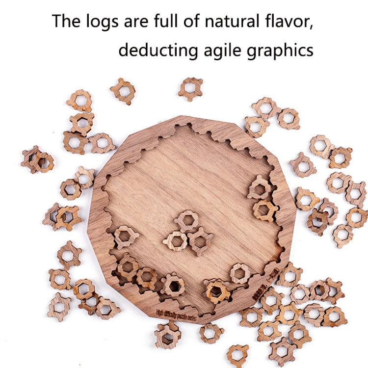 Wooden Adult High Difficulty Brain Burning Irregular Puzzle(Gastro)