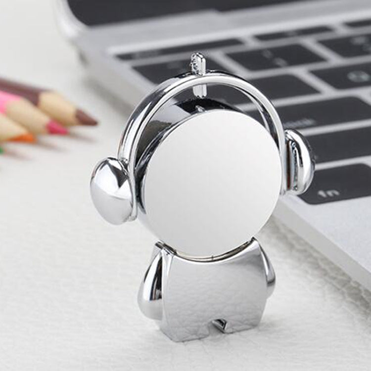 Y01 Metal Musician Car Cartoon Style U Disk, Capacity: 4GB(Silver)