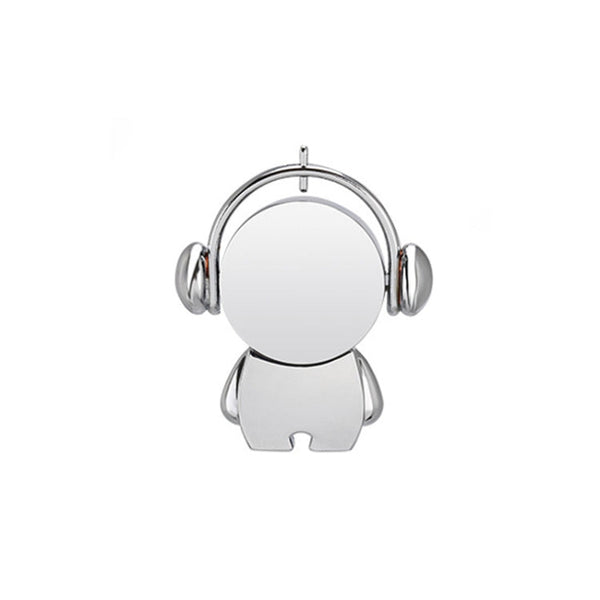 Y01 Metal Musician Car Cartoon Style U Disk, Capacity: 32GB(Silver)