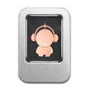 Y01 Metal Musician Car Cartoon Style U Disk, Capacity: 32GB(Silver)
