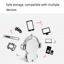 Y01 Metal Musician Car Cartoon Style U Disk, Capacity: 32GB(Silver)