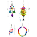 10 PCS/Set MT0008 Pet Parrot Ladder Mirror Bell String Toy Set