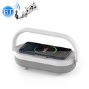 XG21008 3 In 1 Wireless Charger Bluetooth Speaker Rechargeable Bedside Night Light(Pure White)