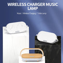 XG21008 3 In 1 Wireless Charger Bluetooth Speaker Rechargeable Bedside Night Light(Pure White)