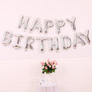 2 PCS 16 Inch Happy Birthday Letter Aluminum Film Balloon Birthday Party Decoration Specificationï¼š(US Version Silver))