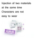 104-Keys Two-Color Mold Transparent PBT Keycap Mechanical Keyboard(Blue Purple)