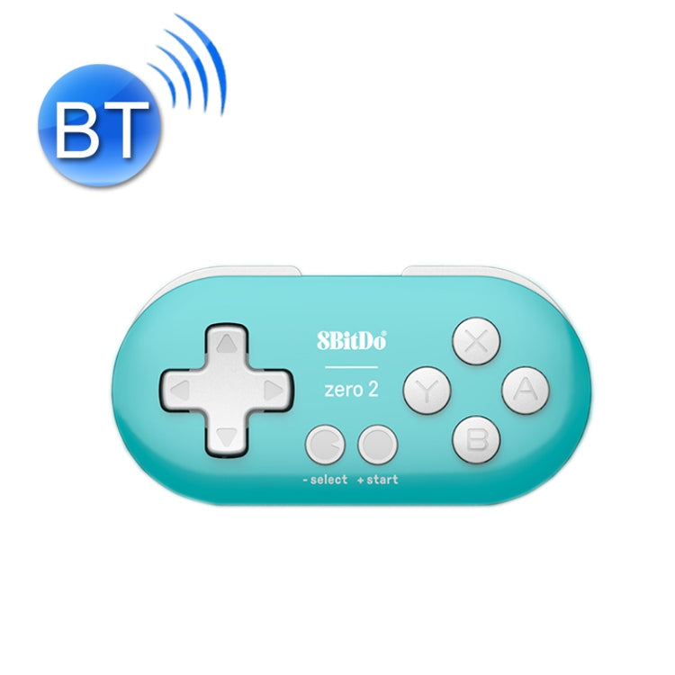8Bitdo Zero2 Wireless Bluetooth Mini Handle For Switch / Windows / Android / MacOS / Steam / Respeberr(Blue Green)