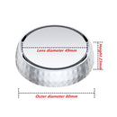 Repeated Disassembly Absorbing Car Back Vision Reversing Small Round Mirrors, Color: Silver