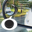 Repeated Disassembly Absorbing Car Back Vision Reversing Small Round Mirrors, Color: Silver