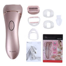 Suker SK-517 Electric Water Eluting Hair Removal Device Women Household Hair Plucker Multifunctional Two-In-One Shaver Epilator(Pink)