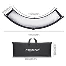 FOMITO U-Shaped Curved Photo Studio Reflector Board 4 In 1 Gold Silver White Black Reflective Board
