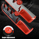 4- In-1 Adjustable Manual Knife Sharpener Multifunctional Knife Sharpener(Gray Red)