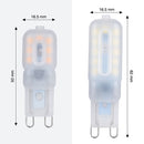 6 PCS G9 LED Corn Lamp 2835 Patch Energy-Saving Light Bulb, Power: 3W 14 Beads Milky White Mask(Blocking-White)