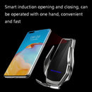 H10 15W Automatic Wireless Charging Car Mobile Phone Bracket, Style: Magnetic Suction Head+Capacitor(Star Silver)
