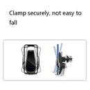 H10 15W Automatic Wireless Charging Car Mobile Phone Bracket, Style: Magnetic Suction Head+Capacitor(Star Silver)