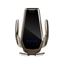 H10 15W Automatic Wireless Charging Car Mobile Phone Bracket, Style: Capacitor(Magic Gold)
