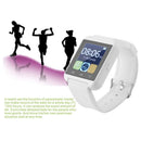 Portable Multifunctional Bluetooth V3.0 + EDR Smart Wrist Watch(White)