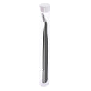 6 PCS Stainless Steel Marriage Accepted Eyelashes Tweezers Eyebrow Combing Tweezers, Color Classification: Black (PVC Tube)